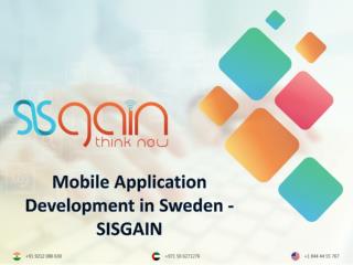 Best Mobile Application development in Sweden |SISGAIN