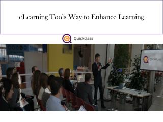 eLearning Tools Way to Enhance Learning