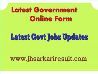 Latest Government Online Form