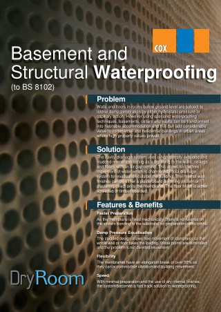 Peter Cox Basement and Structural Waterproofing