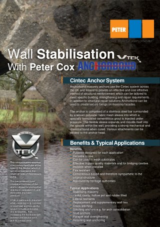 Peter Cox - Wall Stabilisation