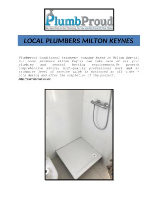 Local Plumbers Milton Keynes