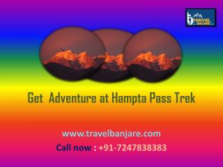 Get Adventure Hampta Pass Trek by Travel Banjare