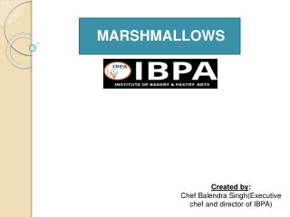 marshmallows Recipe | Chef IBPA