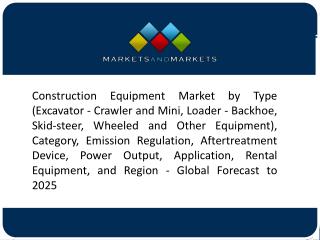 Infrastructure to be the fastest-growing application in construction equipment market