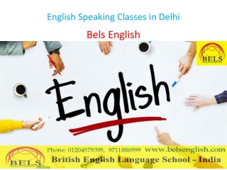 English Speaking Classes in Delhi