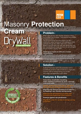 Peter Cox - Waterproofing Brickwork