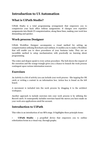 Introduction to UI Automation