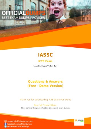 ICYB Dumps - Affordable IASSC ICYB Exam Questions - 100% Passing Guarantee