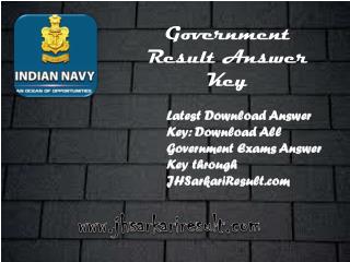 government result answer keys