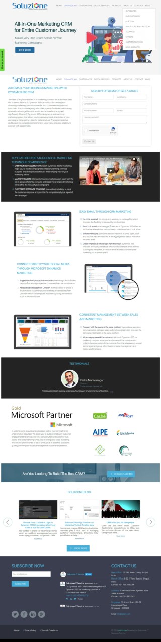 MS Dynamics 365 CRM for Marketing