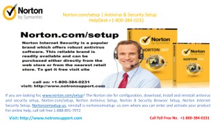 Norton.com/setup â€“ get Install Norton â€“ Norton Support