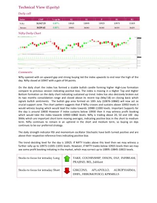 Daily Technical Report:11 July 2018
