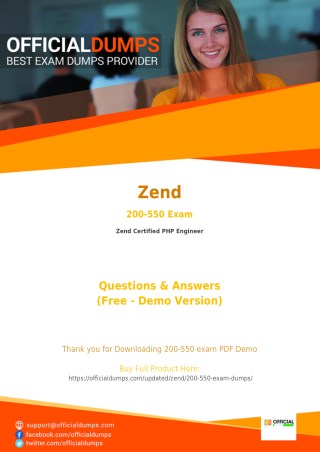200-550 - Learn Through Valid Zend 200-550 Exam Dumps - Real 200-550 Exam Questions