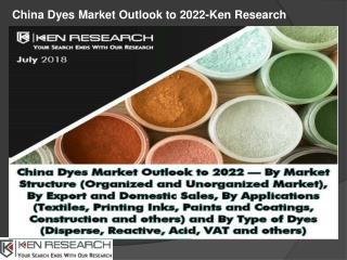 Dyes Manufacturers China Challenges, Profit Margin Dyes China - Ken Research