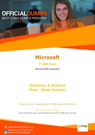 77-888 Dumps - Affordable Microsoft 77-888 Exam Questions - 100% Passing Guarantee