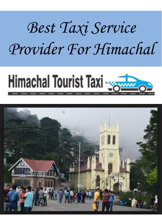 Best Taxi Service Provider For Himachal