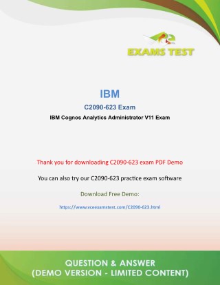 Get IBM C2090-623 VCE Exam PDF 2018 - [DOWNLOAD and Prepare]