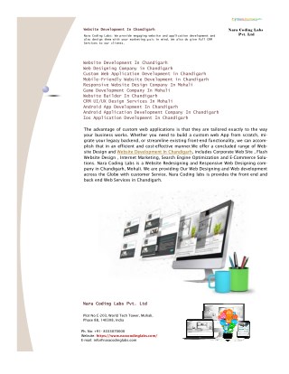 Website Development In Chandigarh