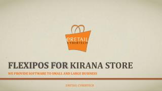 Retail POS for Kirana store