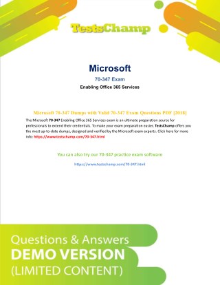 How To Prepare Microsoft 70-347 MCP Exam ?