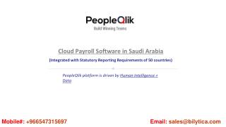 PeopleQlik-#1 HR Software in Saudi Arabia/ Payroll Software in Saudi Arabia/ Performance Management Software in Saudi Ar