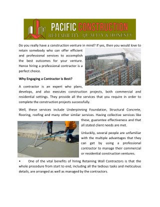 Remodeling - Restoration - www.pacificconstructionca.com