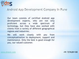 Android App Development Company In Pune | DMS Solutions