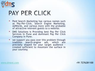 Pay Per Click Services In Pune | PPC Company In Pune | DMS Solutions