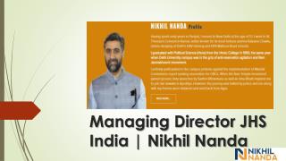 Nikhil Entrepreneur of India Aquawhite