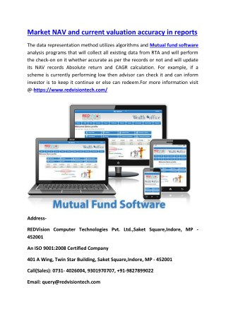 Market NAV and current valuation accuracy in reports