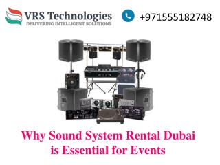 Sound System Rental Dubai