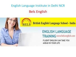 English Language Institute in Delhi NCR