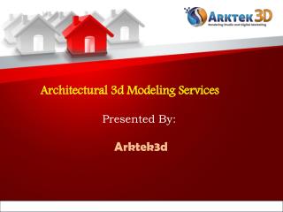 Architectural 3d Modeling Services