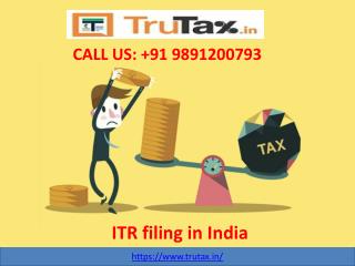 Dial 91 9891200793 for any inquiry about ITR filing in India