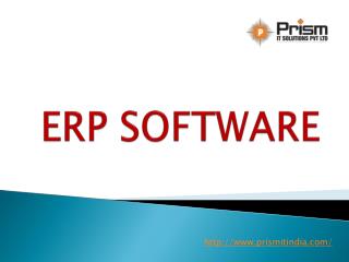 Best ERP software company in pune| ERP solutions|PrismIT