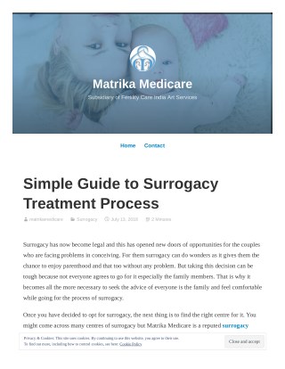 Simple Guide to Surrogacy Treatment Process