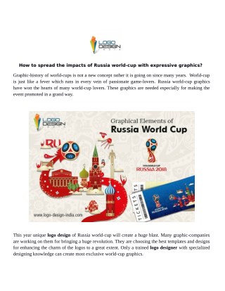 How to spread the impacts of Russia world-cup with expressive graphics?