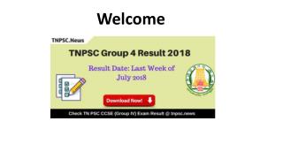 TNPSC Group 4 Result 2018 - Check TNPSC CCSE Group IV Exam Result