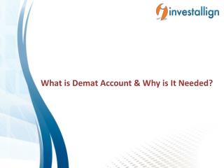 What is Demat Account & Why is It Needed?