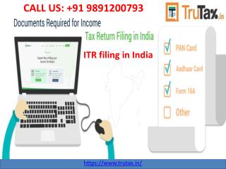 Can you file your ITR filing in India? 91 9891200793