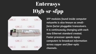 enterasys 10gb-sr-sfpp
