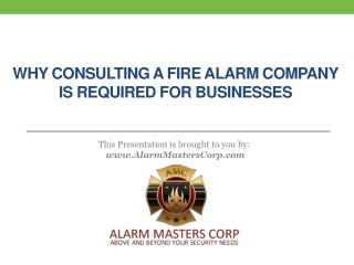 Why Consulting a Fire Alarm Company is Required for Businesses