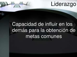 Liderazgo