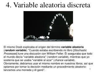 4. Variable aleatoria discreta