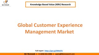 Global Customer Experience Management Market