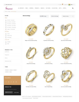 Womens Rings Online Shopping - Buy Online Women's Rings Shopping