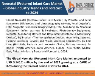 Global Neonatal (Preterm) Infant Care Market â€“ Industry Trends and Forecast to 2024