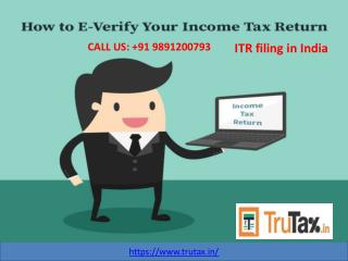 Is it compulsory to file ITR filing in India? 91 9891200793