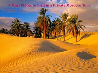 7 Must Places to Visit in a Private Morocco Tour